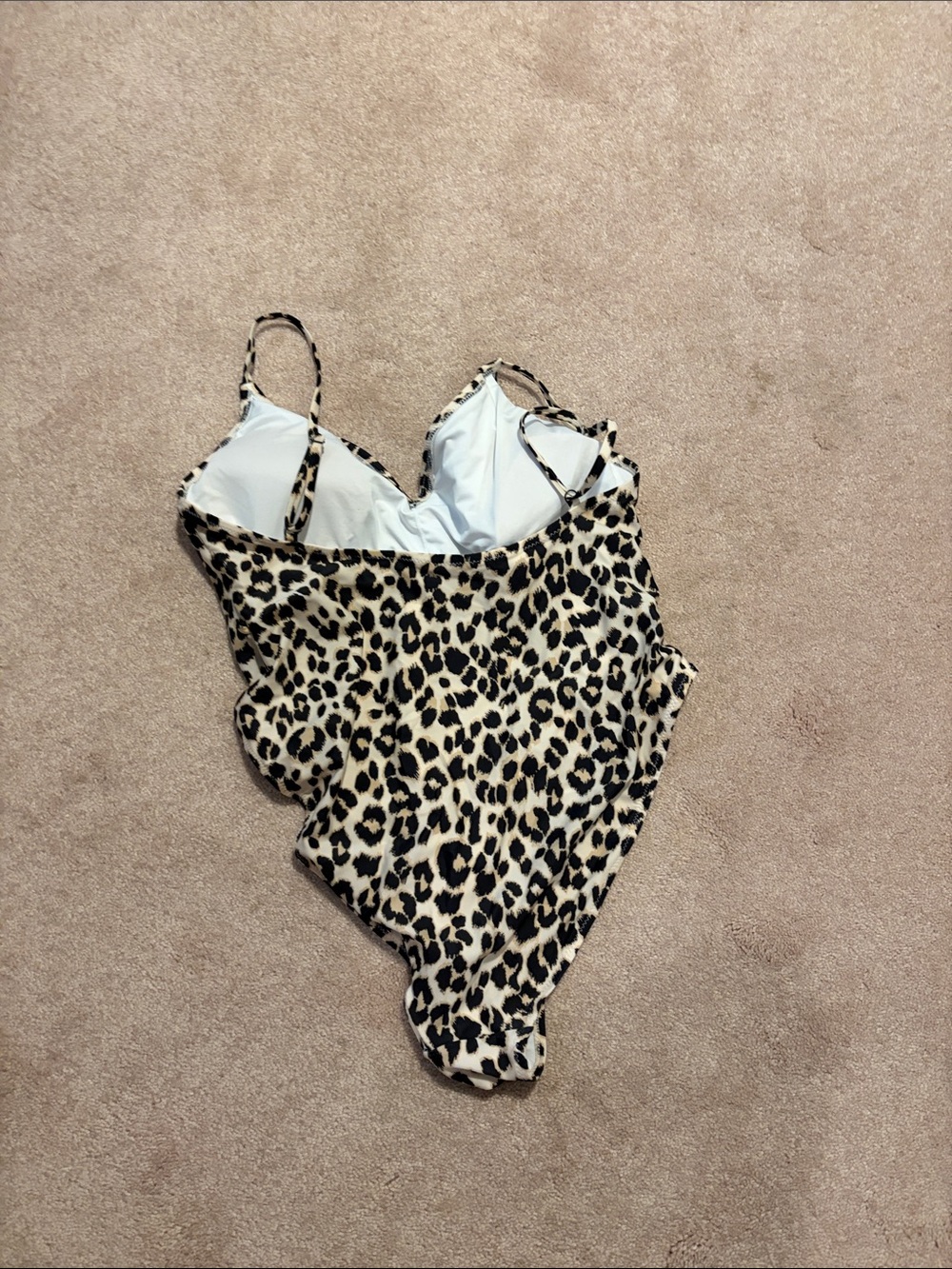 3 One-Piece Swimsuits Bundle — Black, White & Leopard - Picture 7 of 7